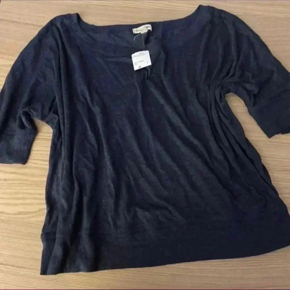 🆕Artisan Plus-size Basic 3/4 Sleeve Navy Knit Top 3X🆕 - Picture 2 of 5